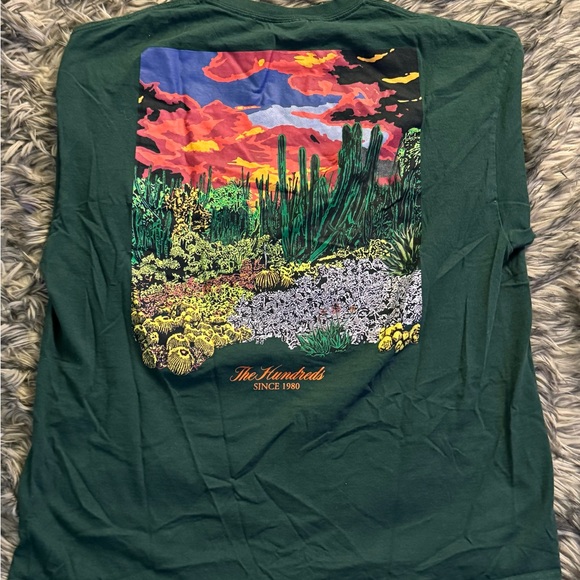 THE HUNDREDS GREEN T SHIRT SZ XXL 2XL - Picture 3 of 5